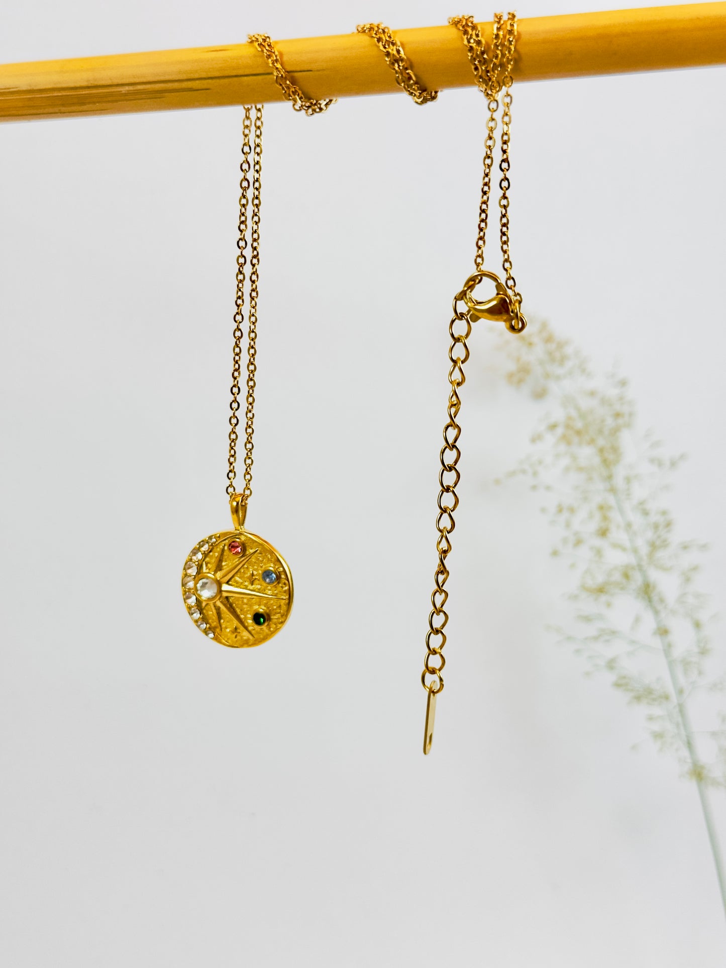 Celestial Compass Pendant (With Chain)