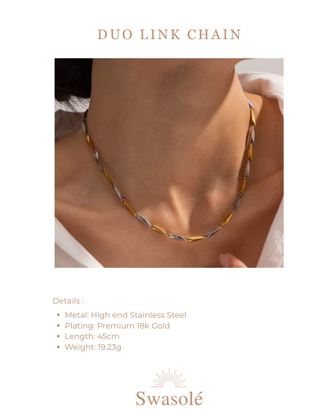 Duo Link Chain Necklace
