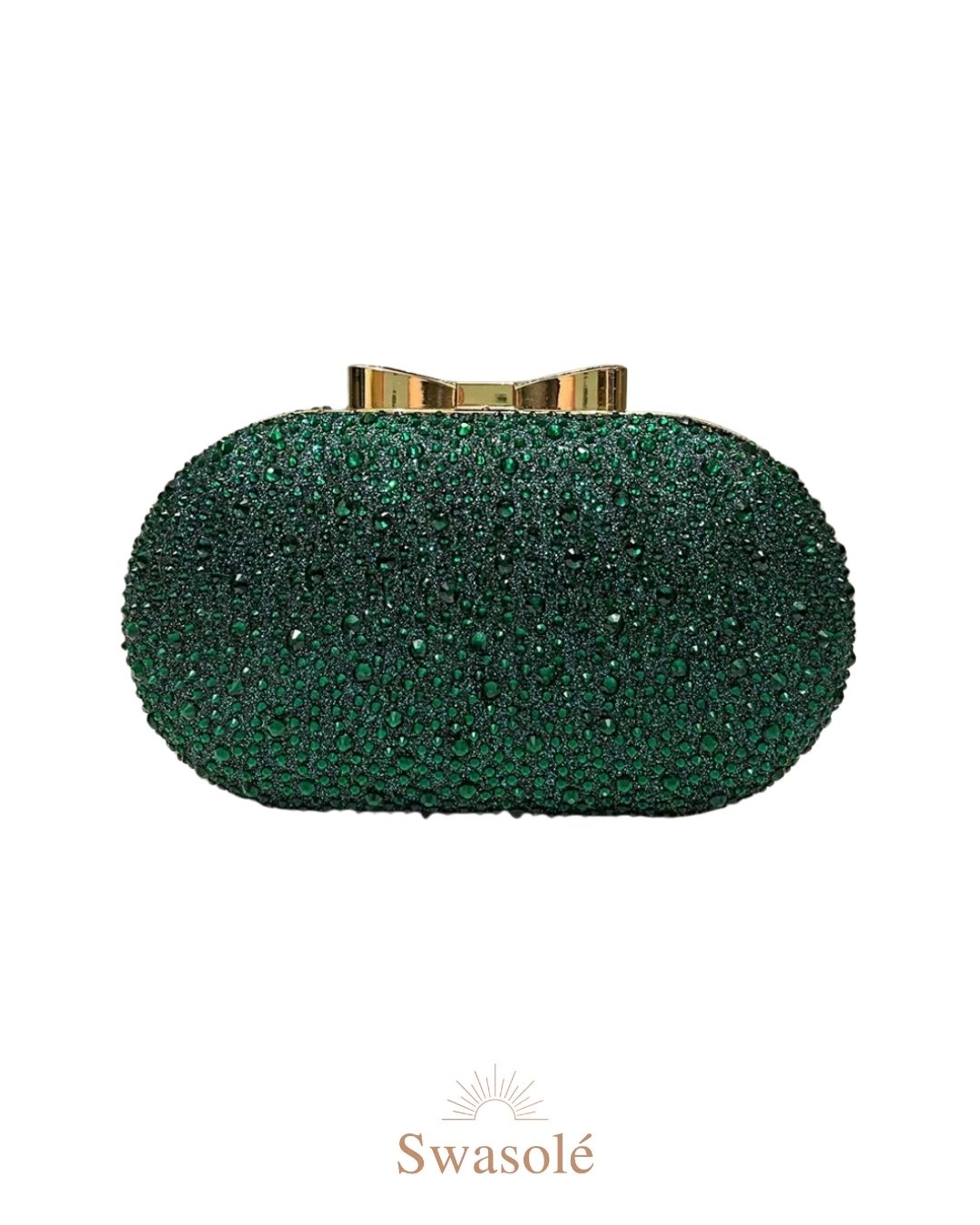 Emerald Radiance Crystal Clutch