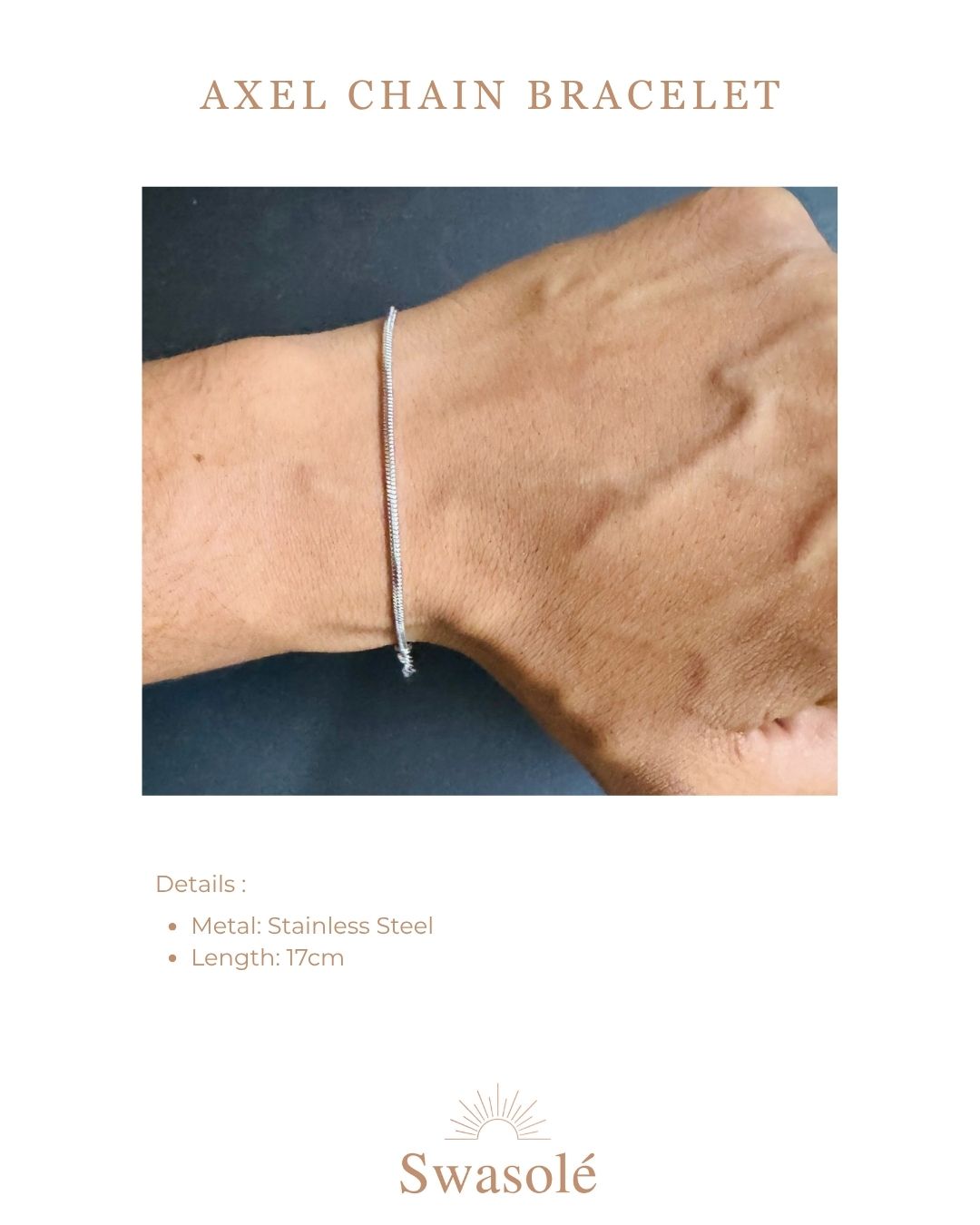 Axel Chain Bracelet Silver