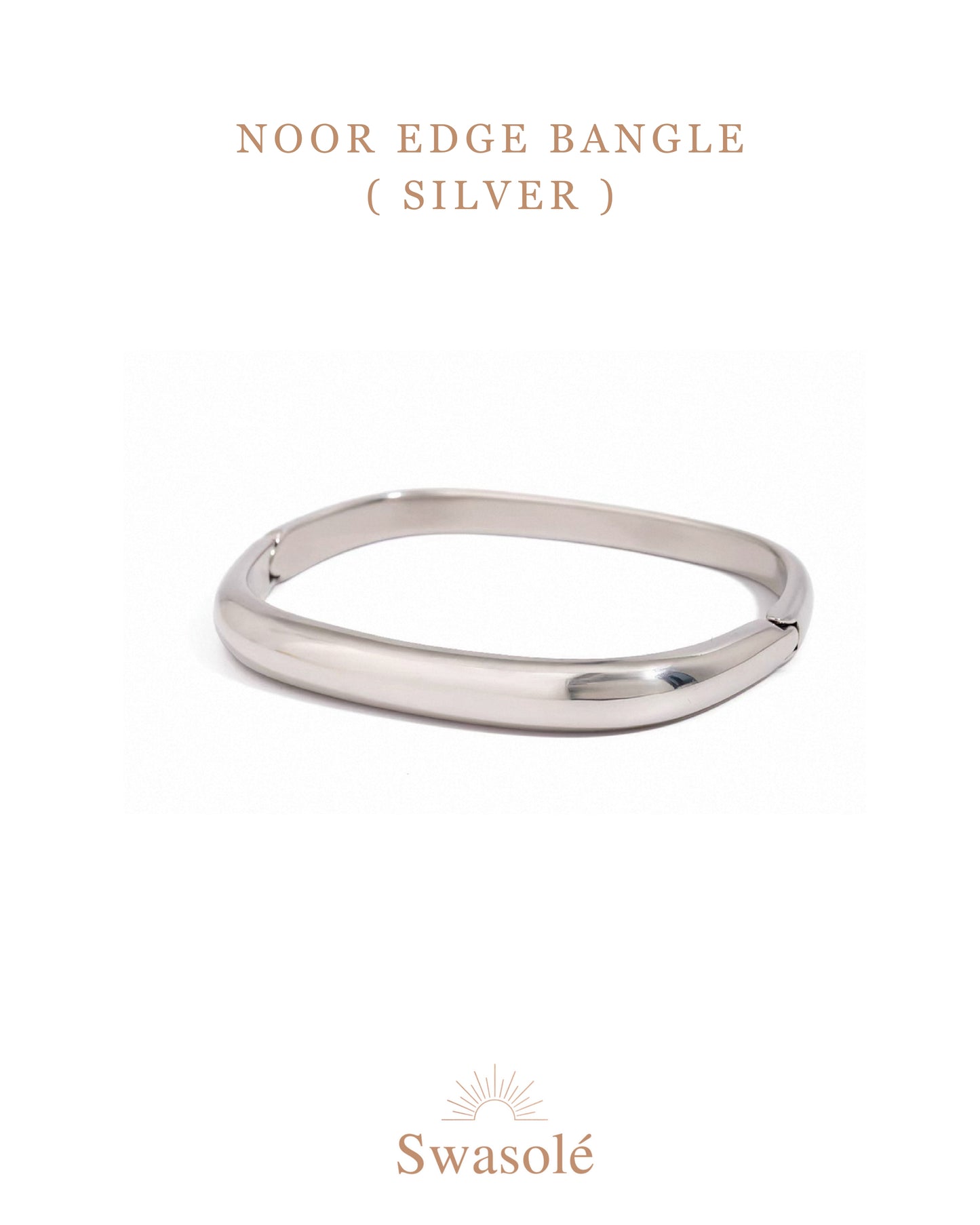 Noor Edge Bangles (SILVER)