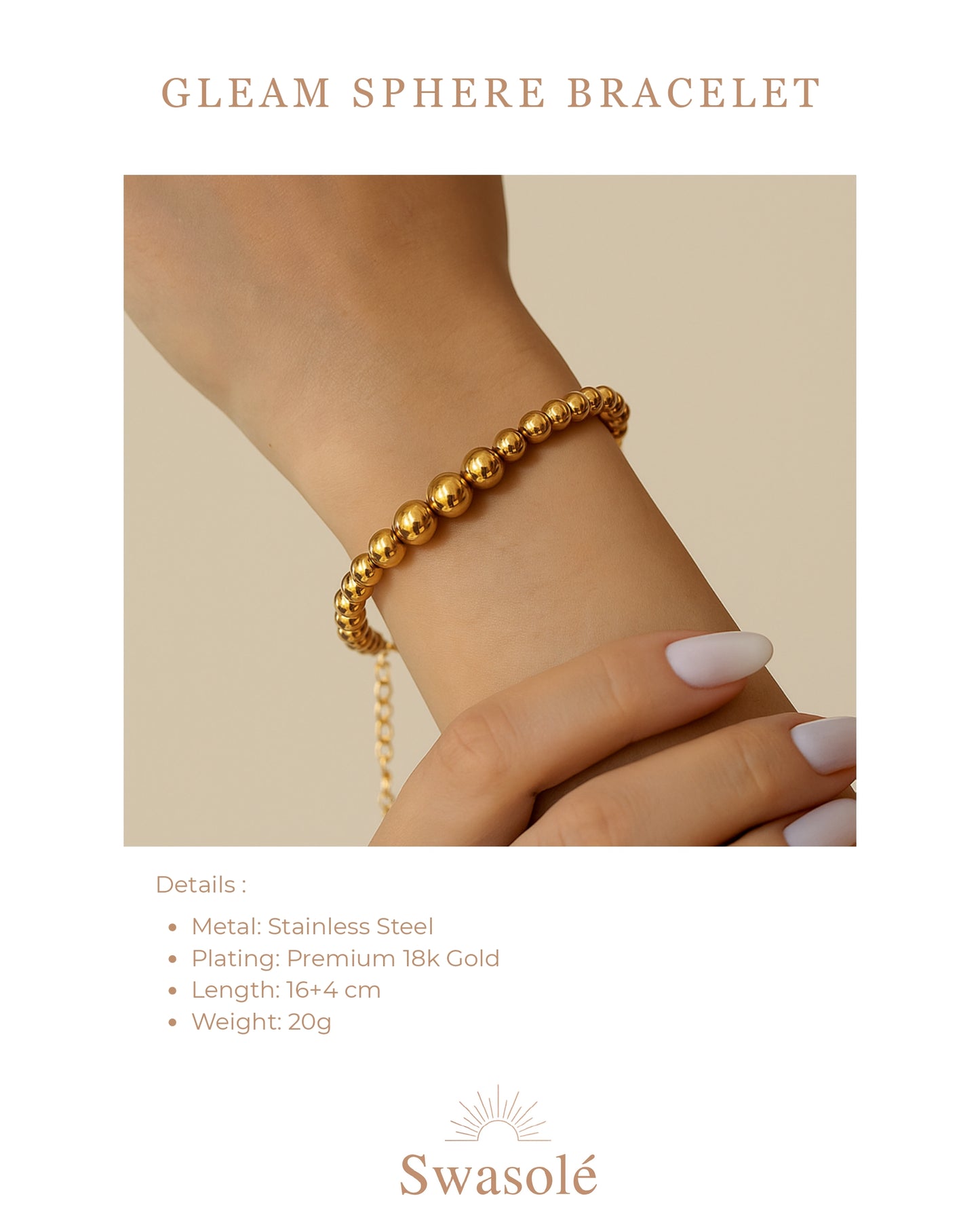 Gleam Sphere Bracelet