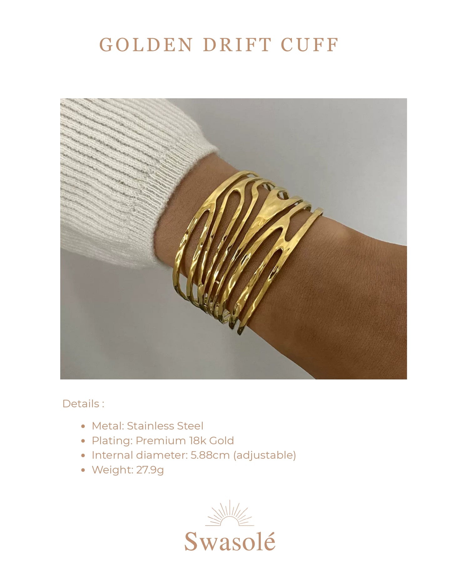 Golden Drift Cuff
