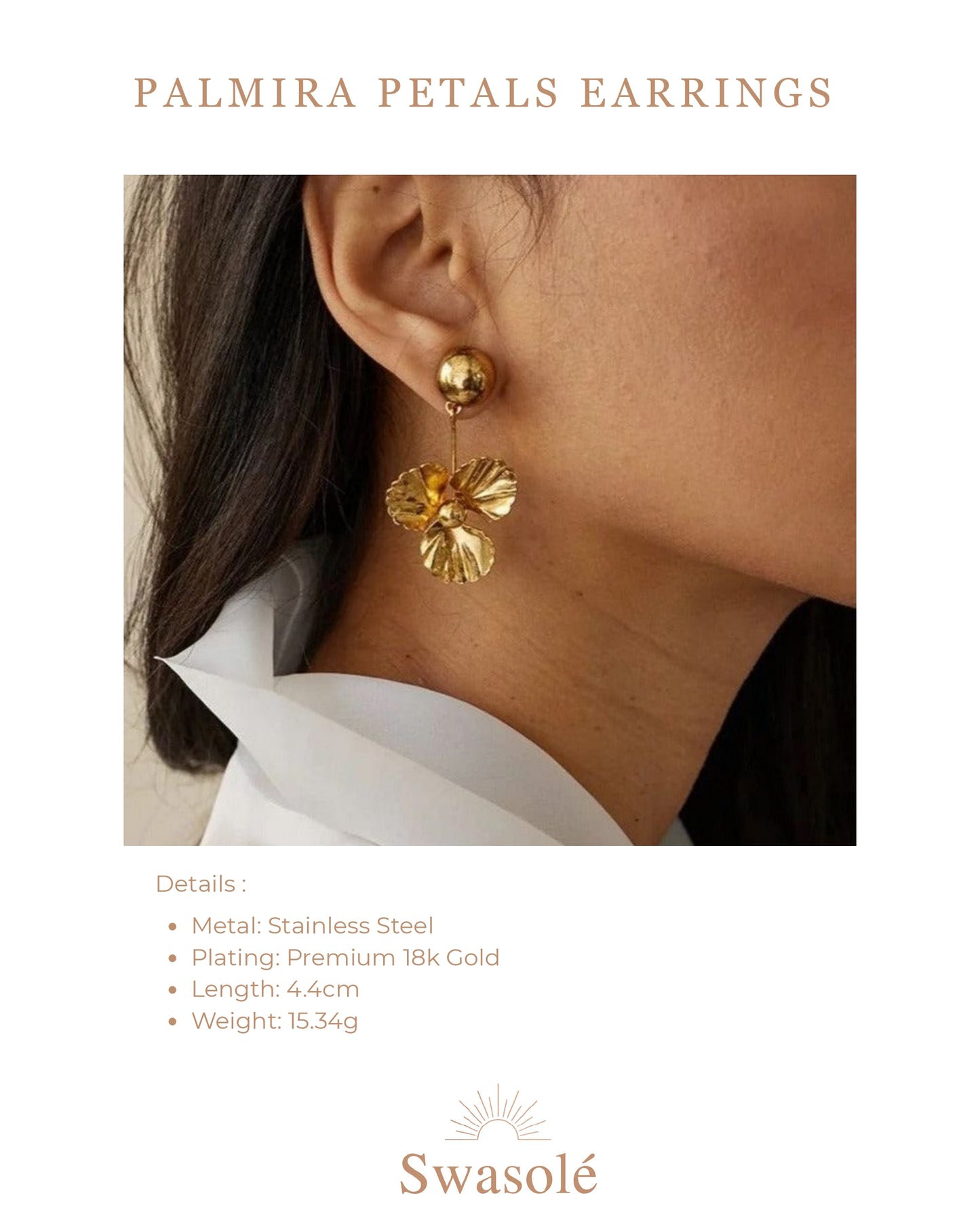 PALMIRA PETALS EARRINGS