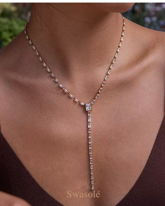 Tennis Drop Necklace
