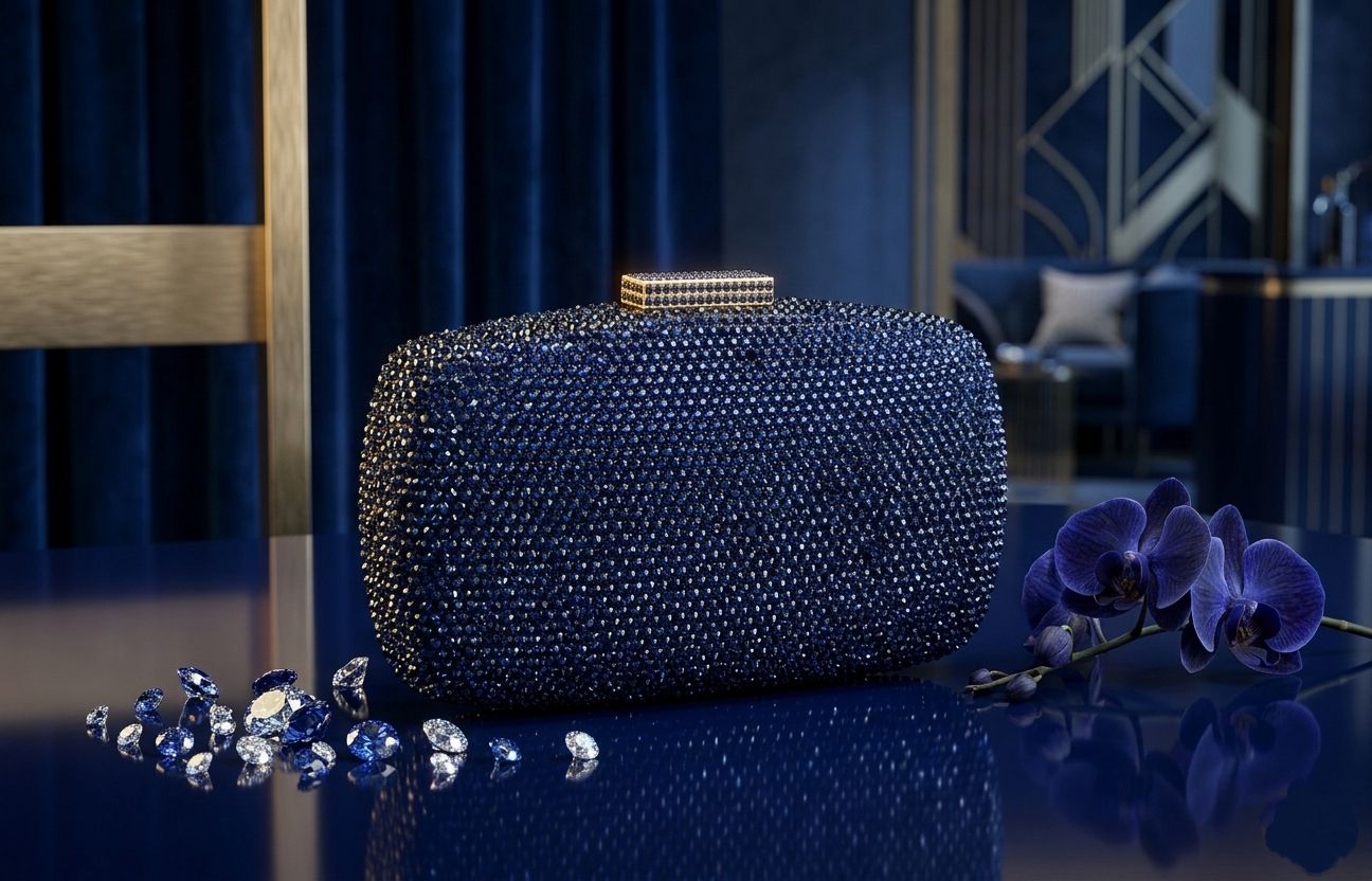 Midnight Sparkle Luxe Clutch