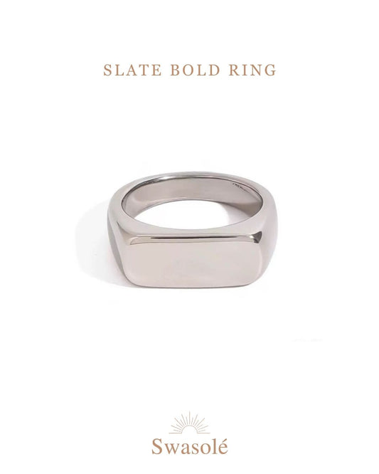 Slate Bold Ring