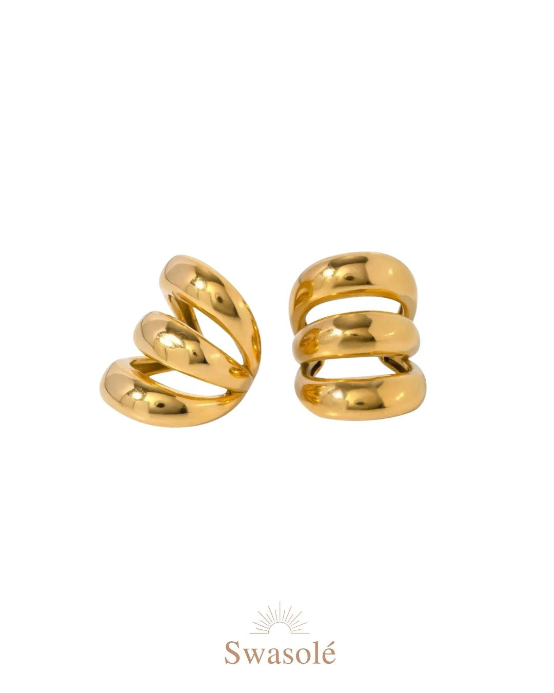Triple Band Gold Ear Cuff