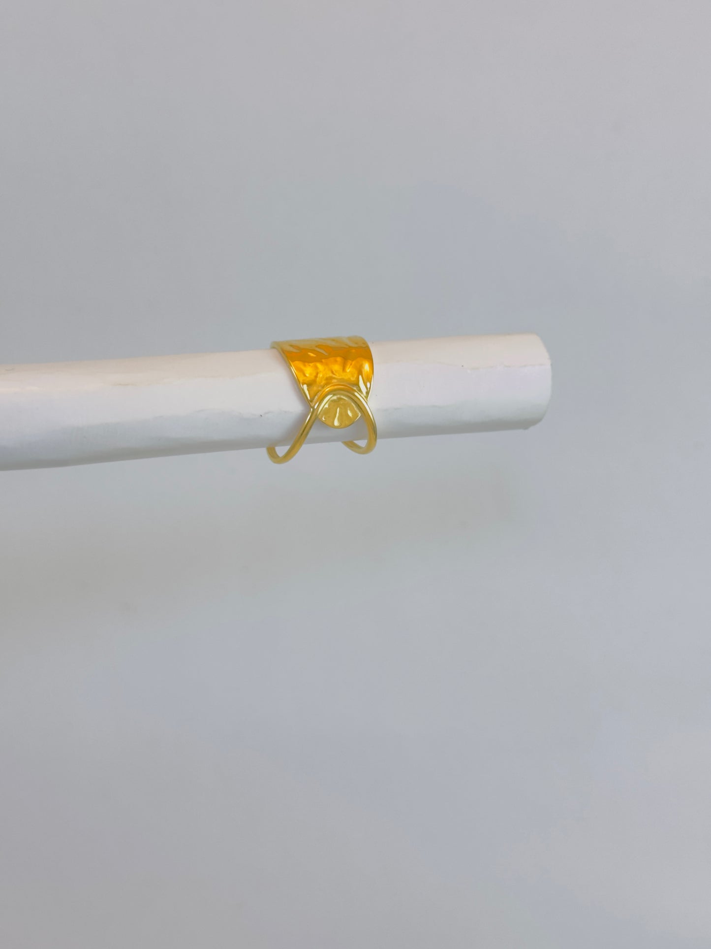 Golden Ripple Ring
