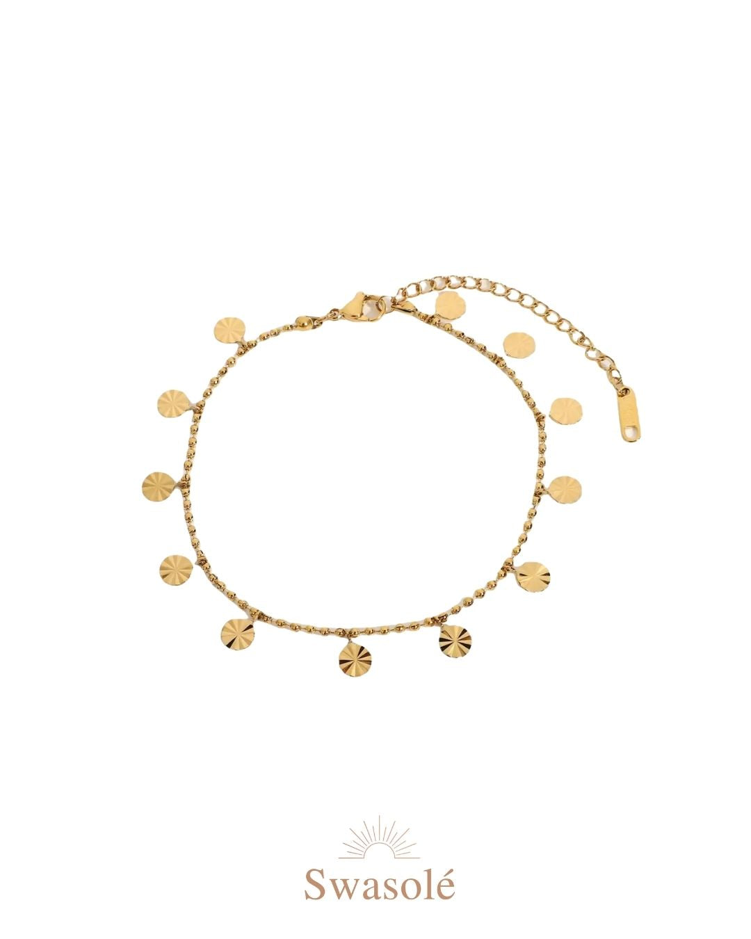 Sunburst Charm Anklet