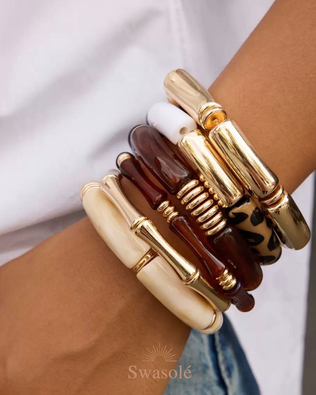 Cocoa Resin Bangles