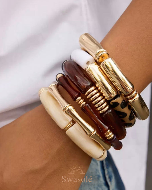 Cocoa Resin Bangles