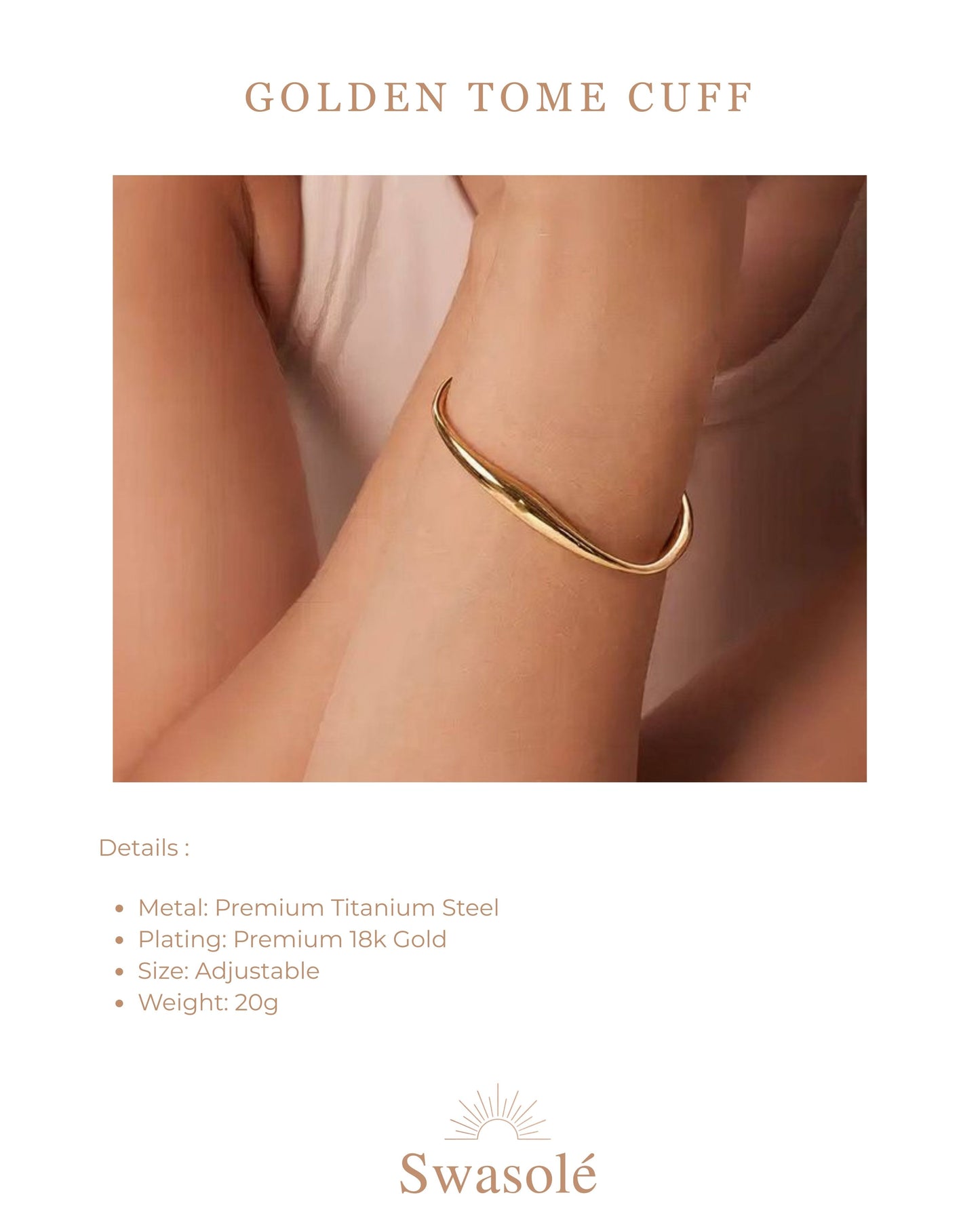 Golden Tome Cuff