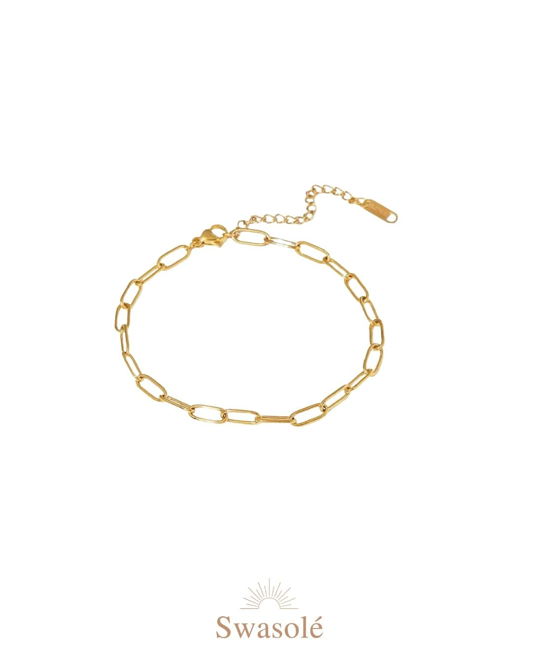 Paperclip Chain Anklet