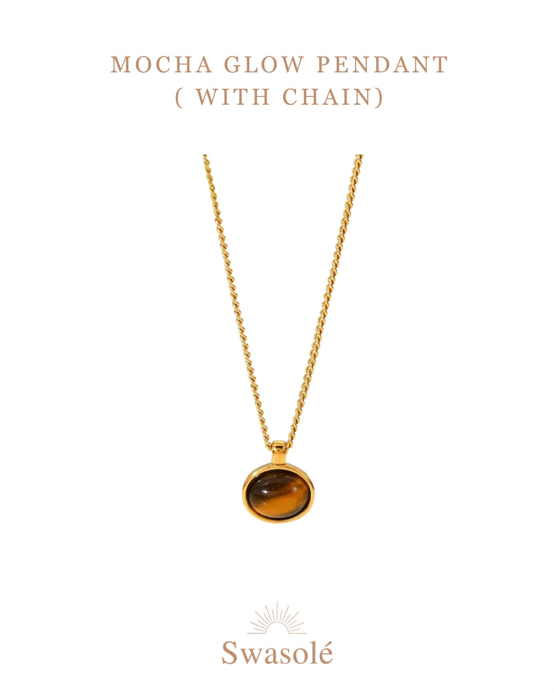 Mocha Glow Pendant Chain