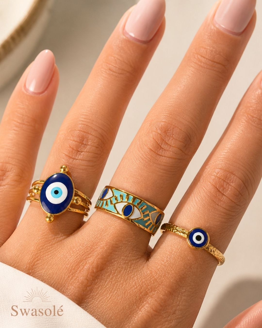 Swasolé Evil Eye Rings