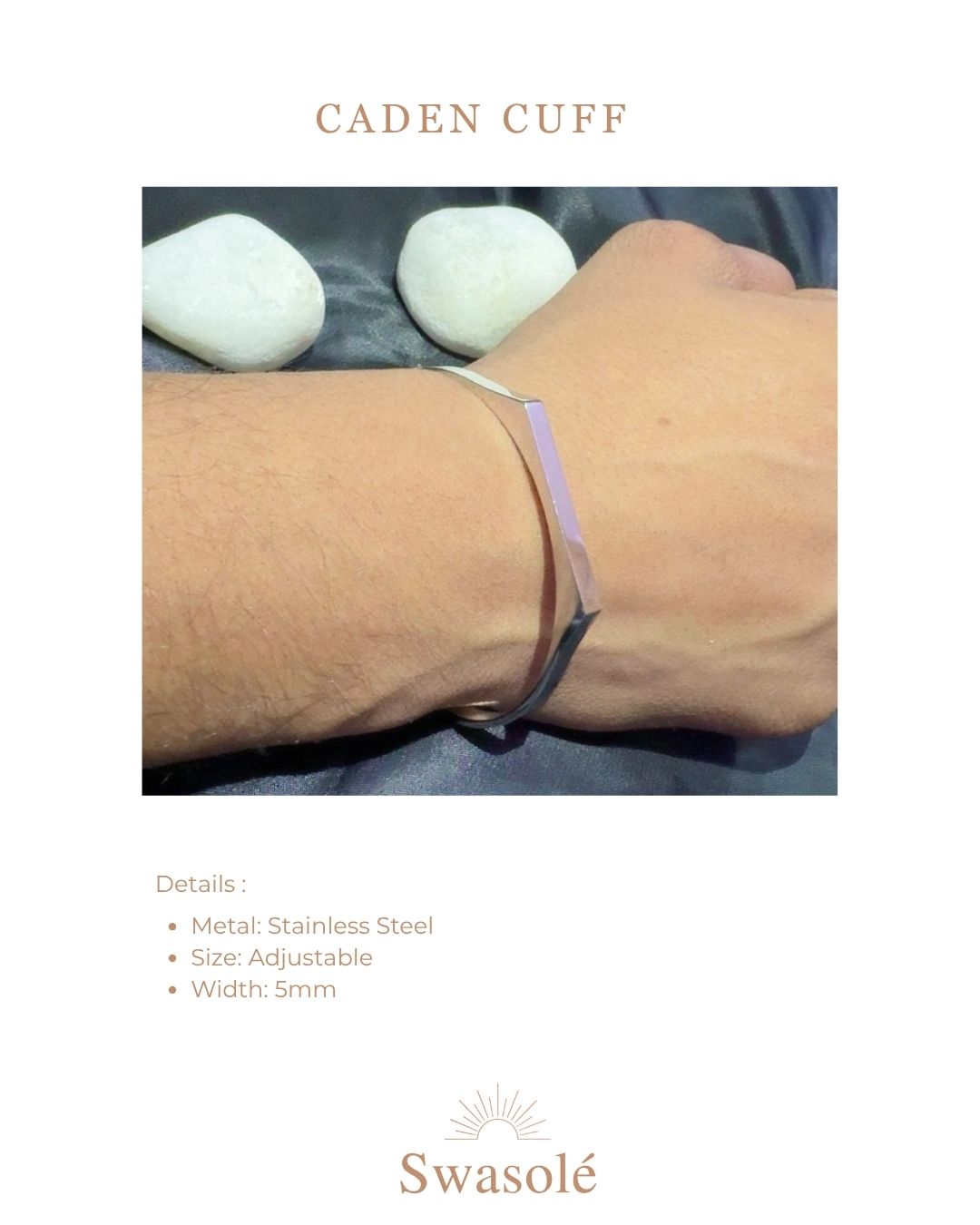 Caden Cuff | Men’s Silver Bracelet