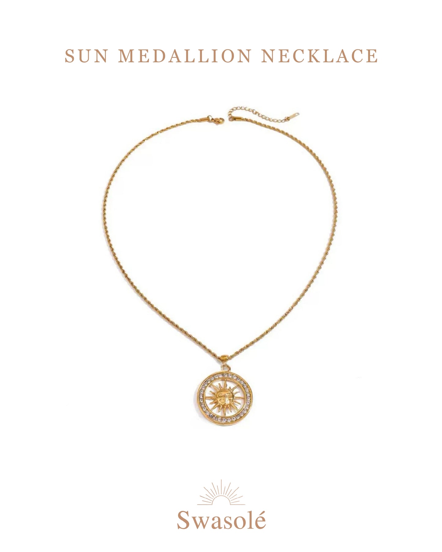 Sun Medallion Necklace