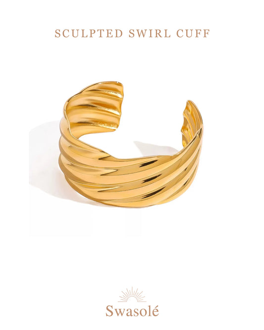Sculpted Swirl Cuff