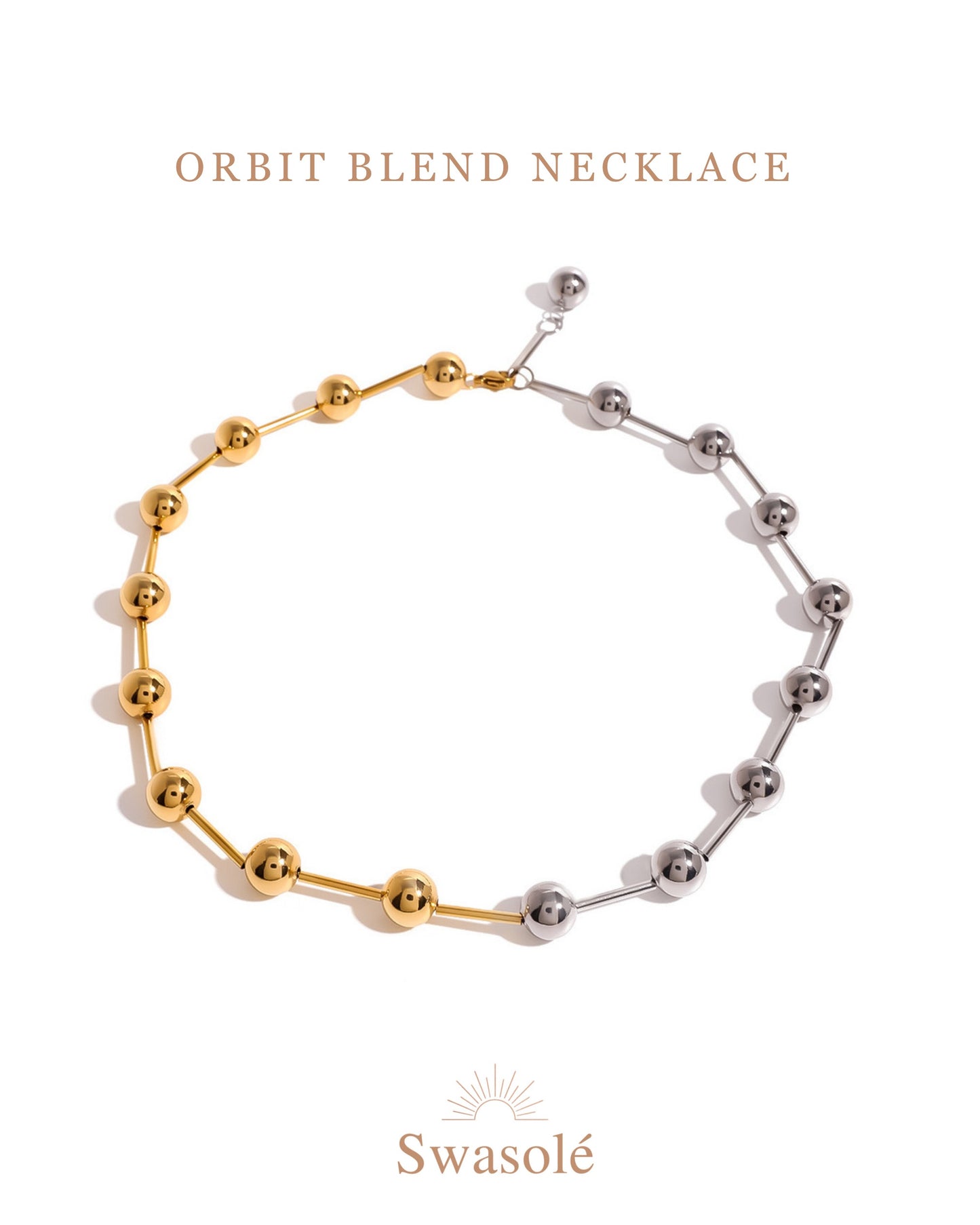 Orbit Blend Dual-Tone Necklace