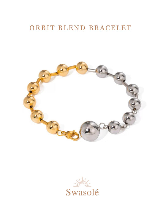 Orbit Blend Dual-Tone Bracelet