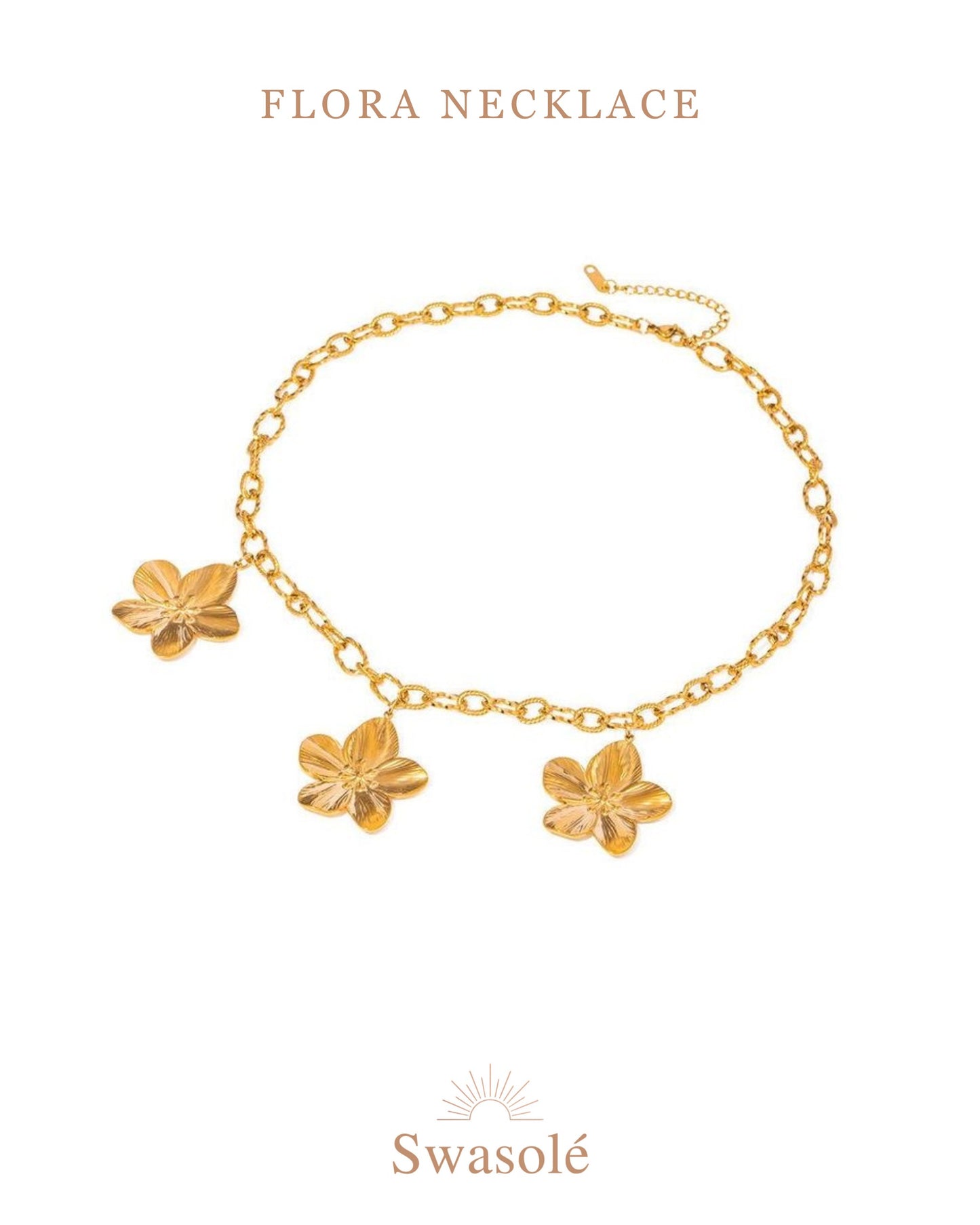 Flora Bold Charm Necklace