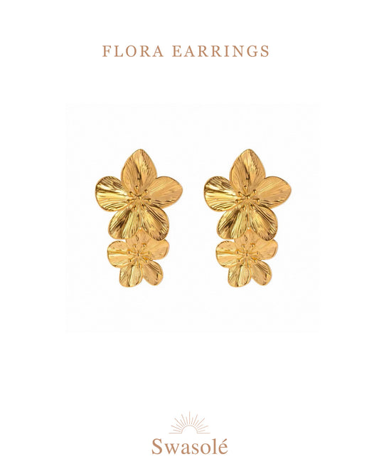 Flora Statement Drop Earrings