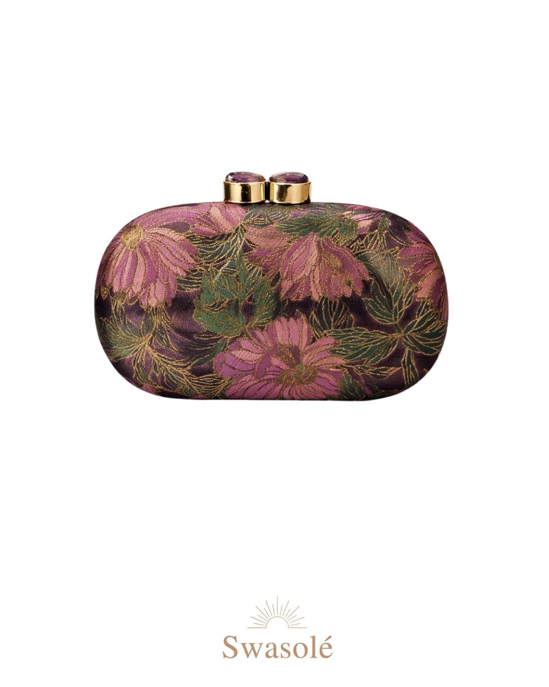Swasolé Floral Royale Silk Clutch