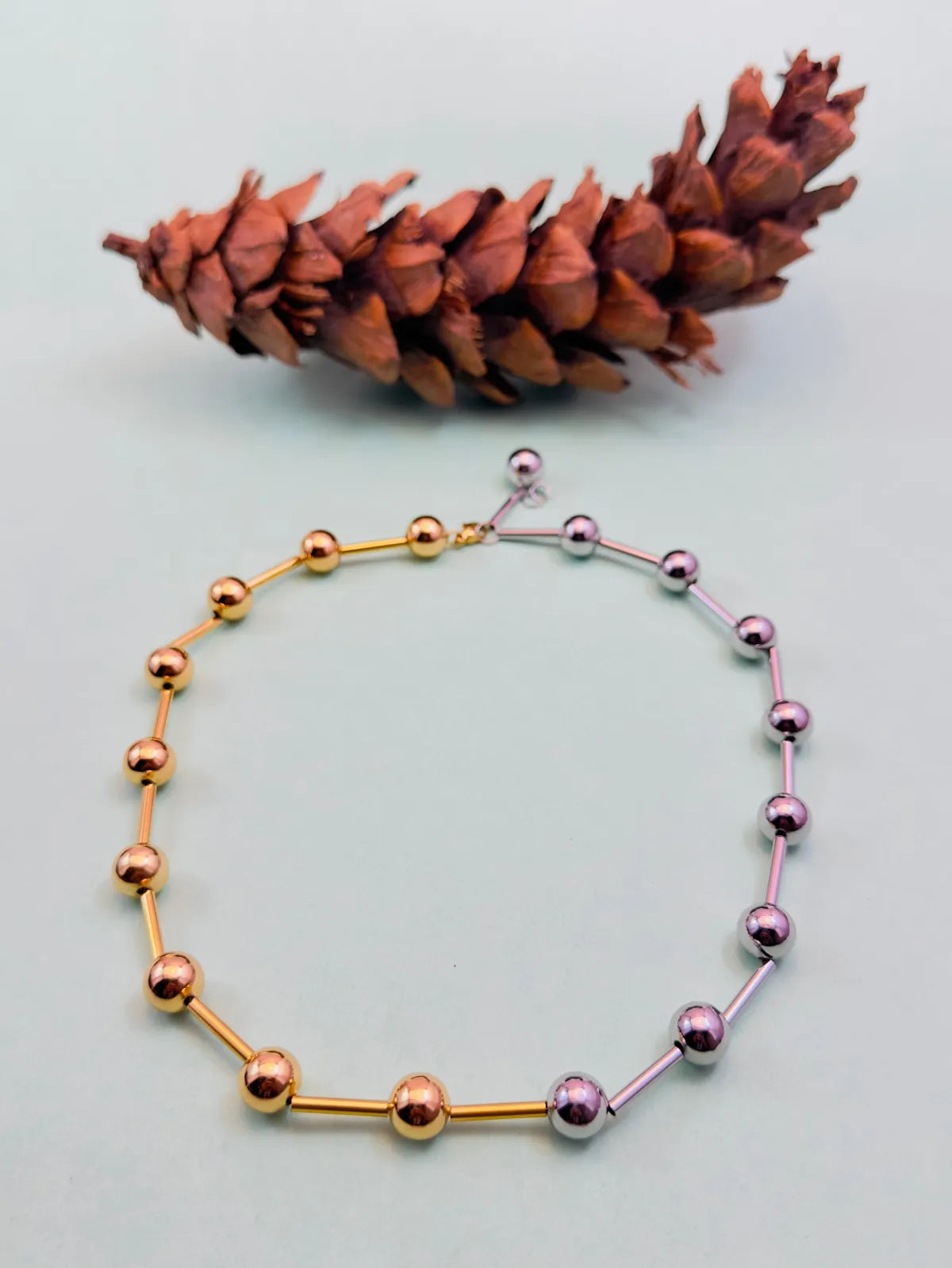 Orbit Blend Dual-Tone Necklace