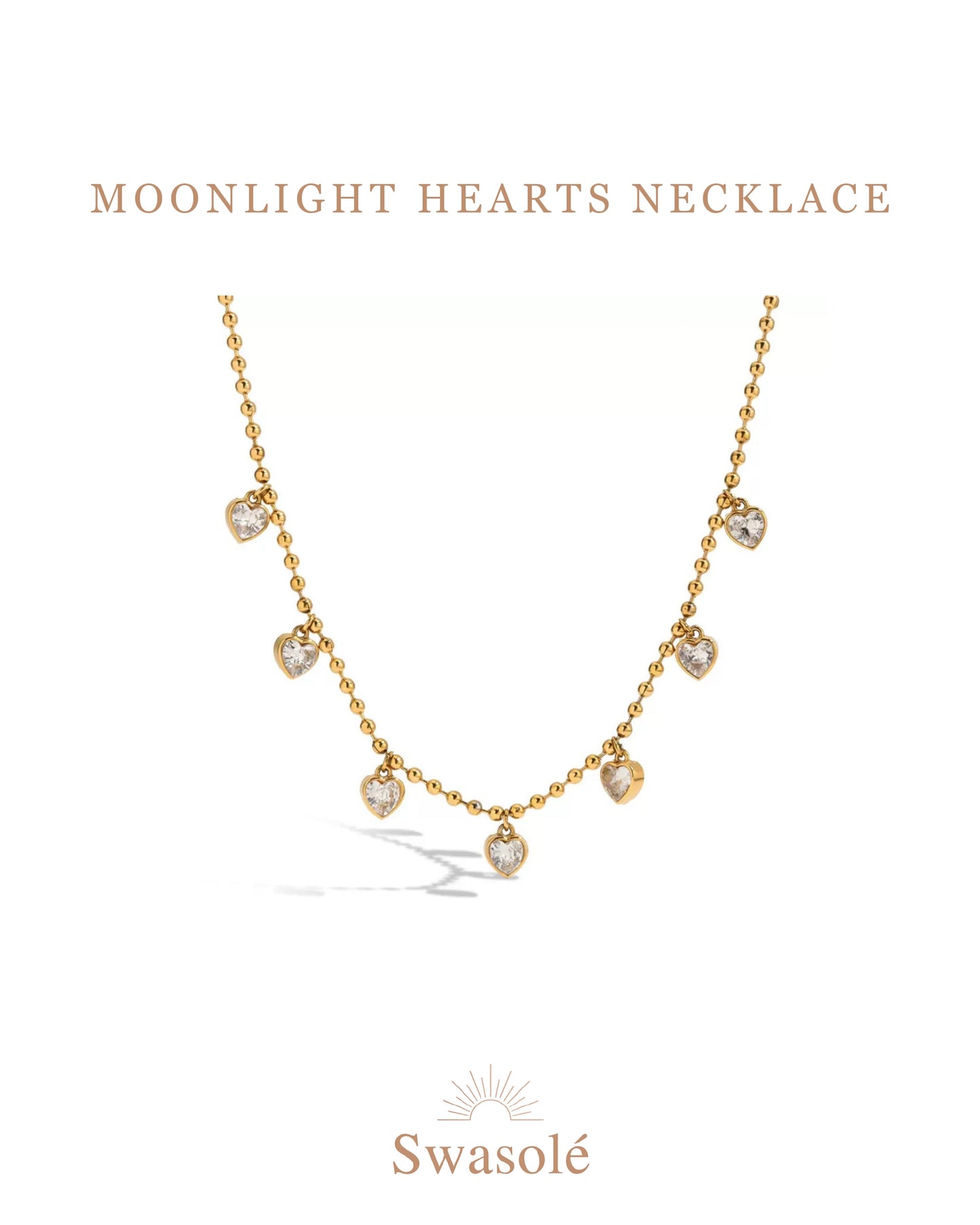 Moonlight hearts Necklace