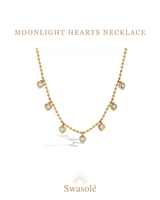 Moonlight hearts Necklace