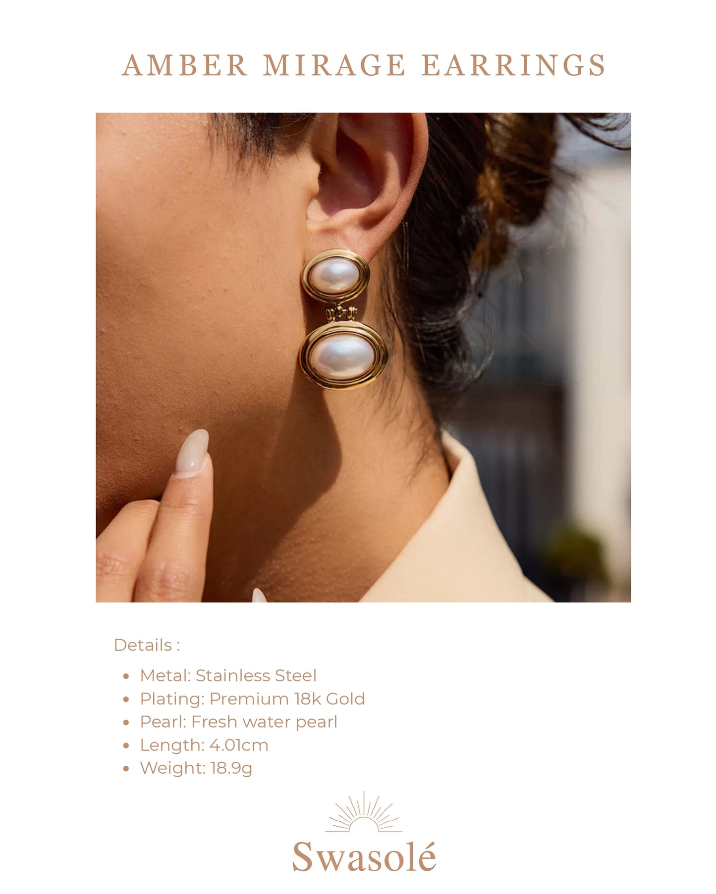 AMBER MIRAGE EARRINGS