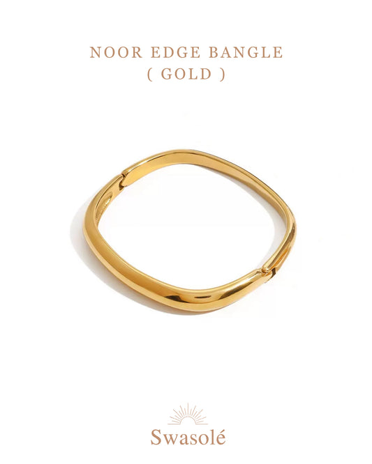 NOOR EDGE BANGLE (GOLD)
