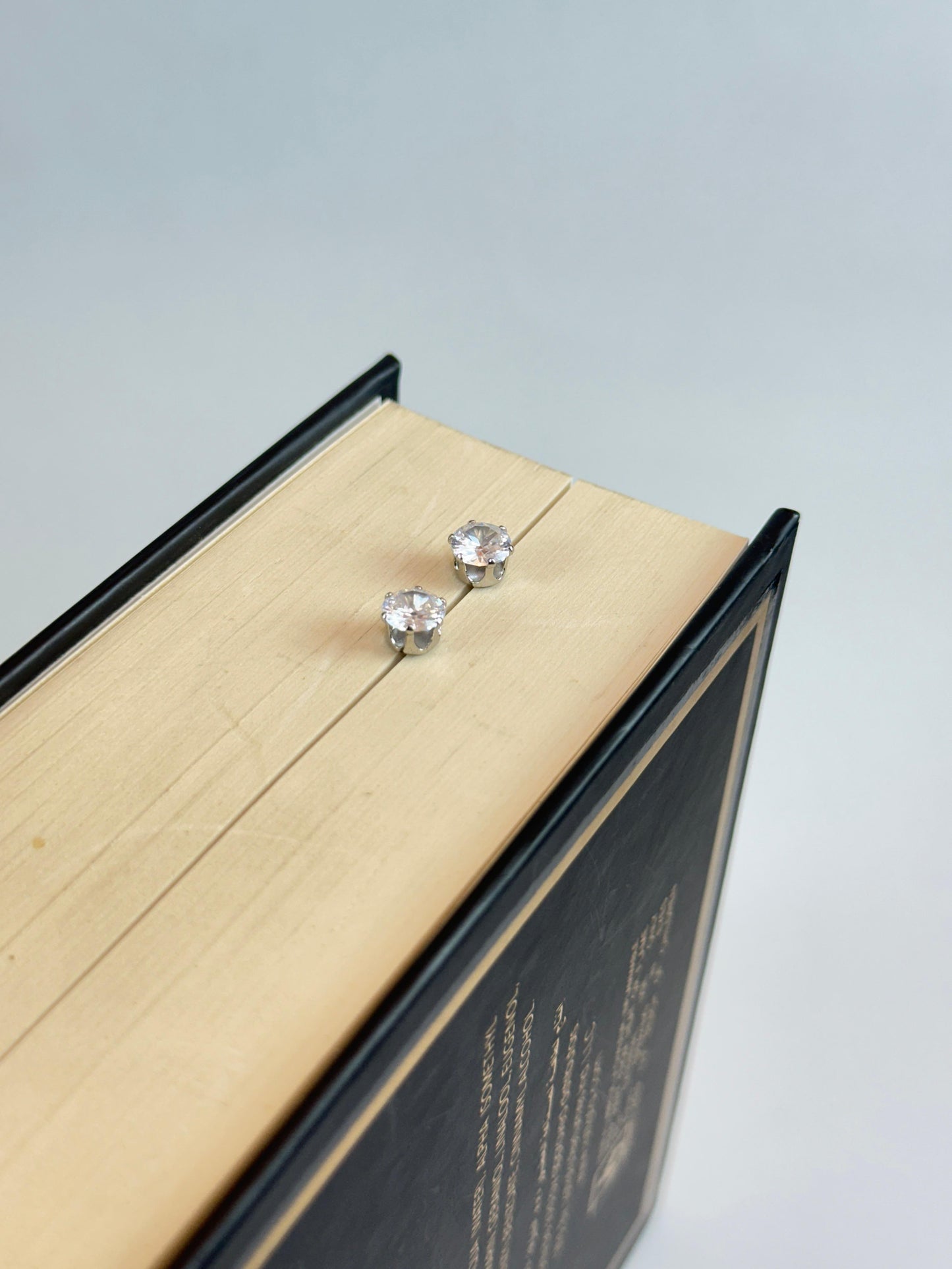 Solitaire Stud Earrings